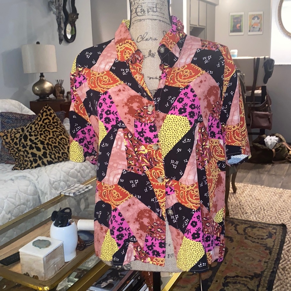 Bp colorful button down